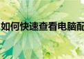 如何快速查看电脑配置：详细指南与技巧解析